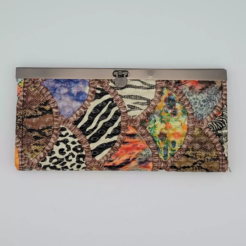 1pc  Ladies Multicolor Animal Print Wallet